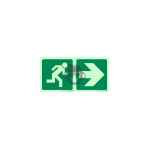 E01 - Running Man Right and Arrow Right SABS sign