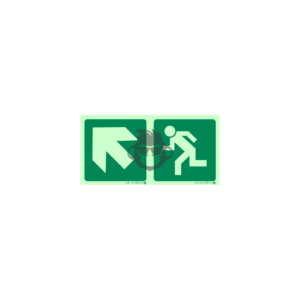 E12 - Arrow Up and Running Man Left SABS sign