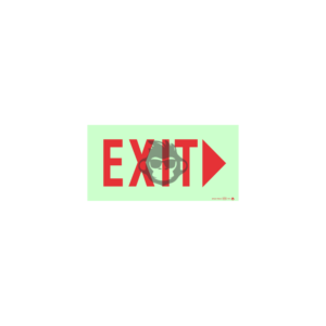 E04R - Red Exit Right SABS sign