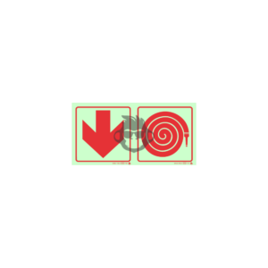 F14 - Hose Reel and Arrow Down SABS sign