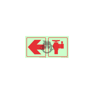 F18 - Hydrant and Arrow Left SABS sign