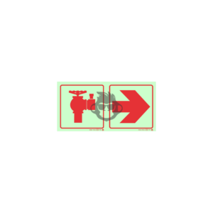 F21 - Hydrant and Arrow Right SABS sign
