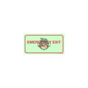 F41 - Emergency Exit Only SABS sign