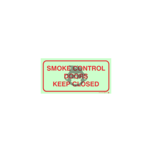 F42 - Smoke Control Doors Keep Closed SABS sign